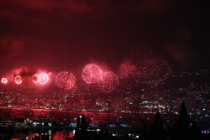 Jounieh Fireworks Show from Trinidad